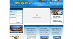 Desktop Screenshot of heritageindiatourtravels.com